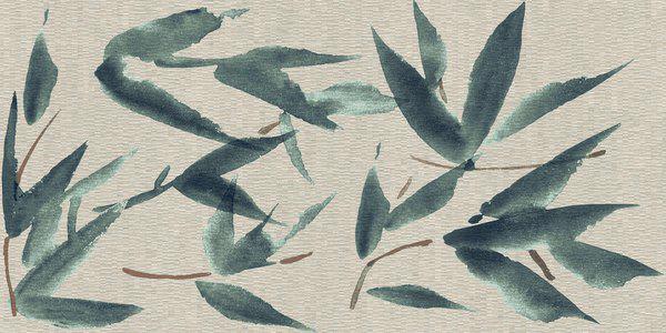 LEAVES LINEN MIX RECT 60X120